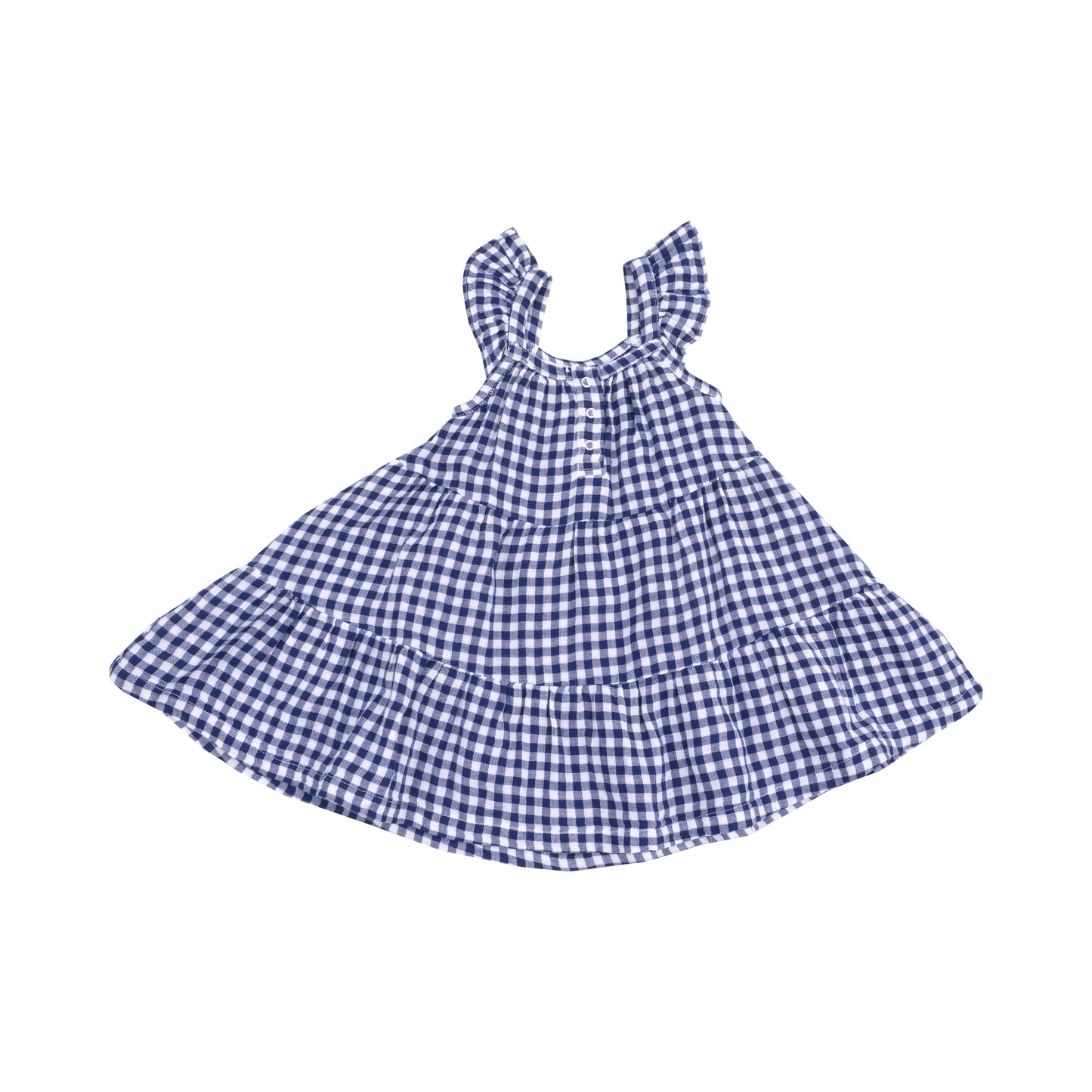 Angel Dear Navy Gingham Sundress