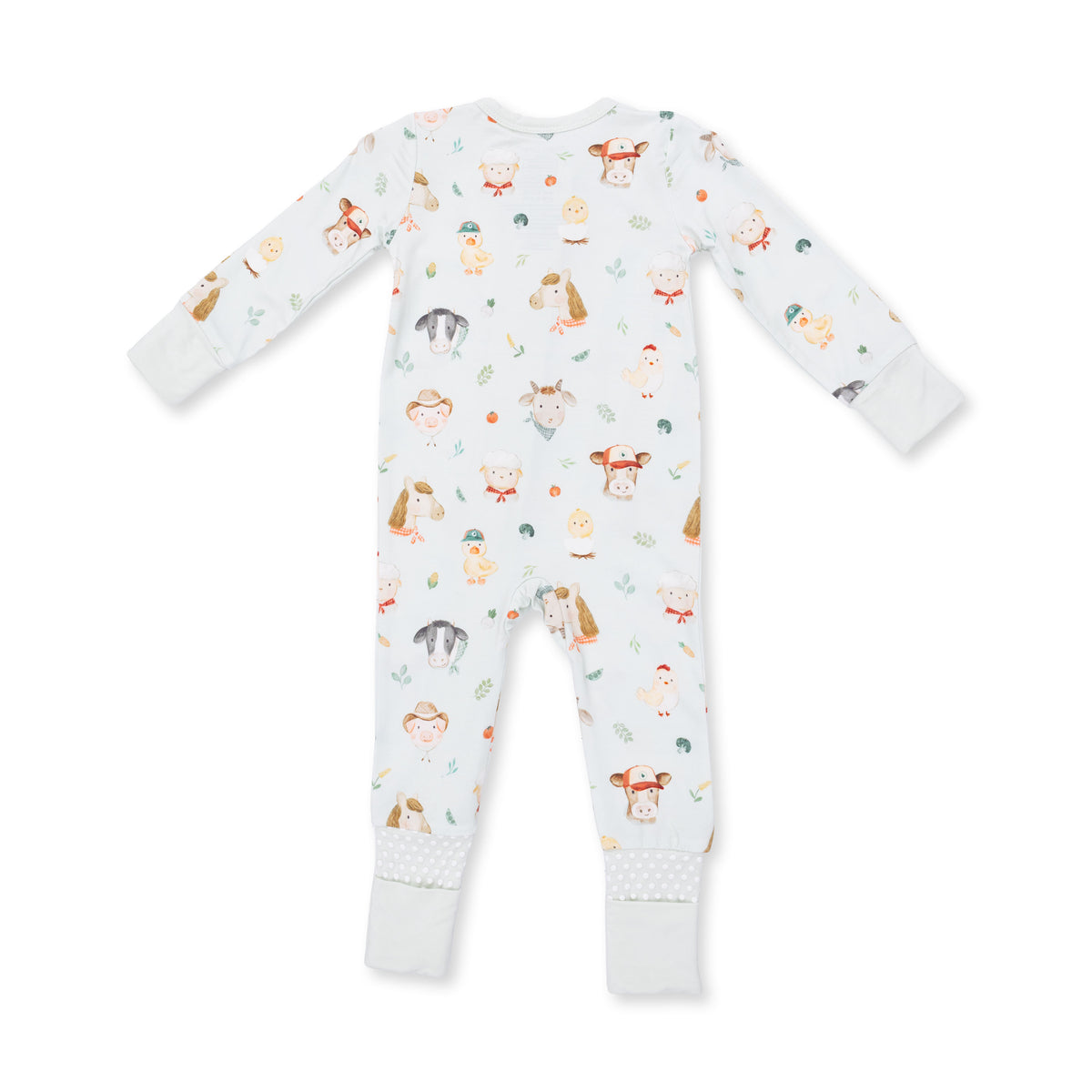 Angel Dear Baby Farm Faces Convertible Romper