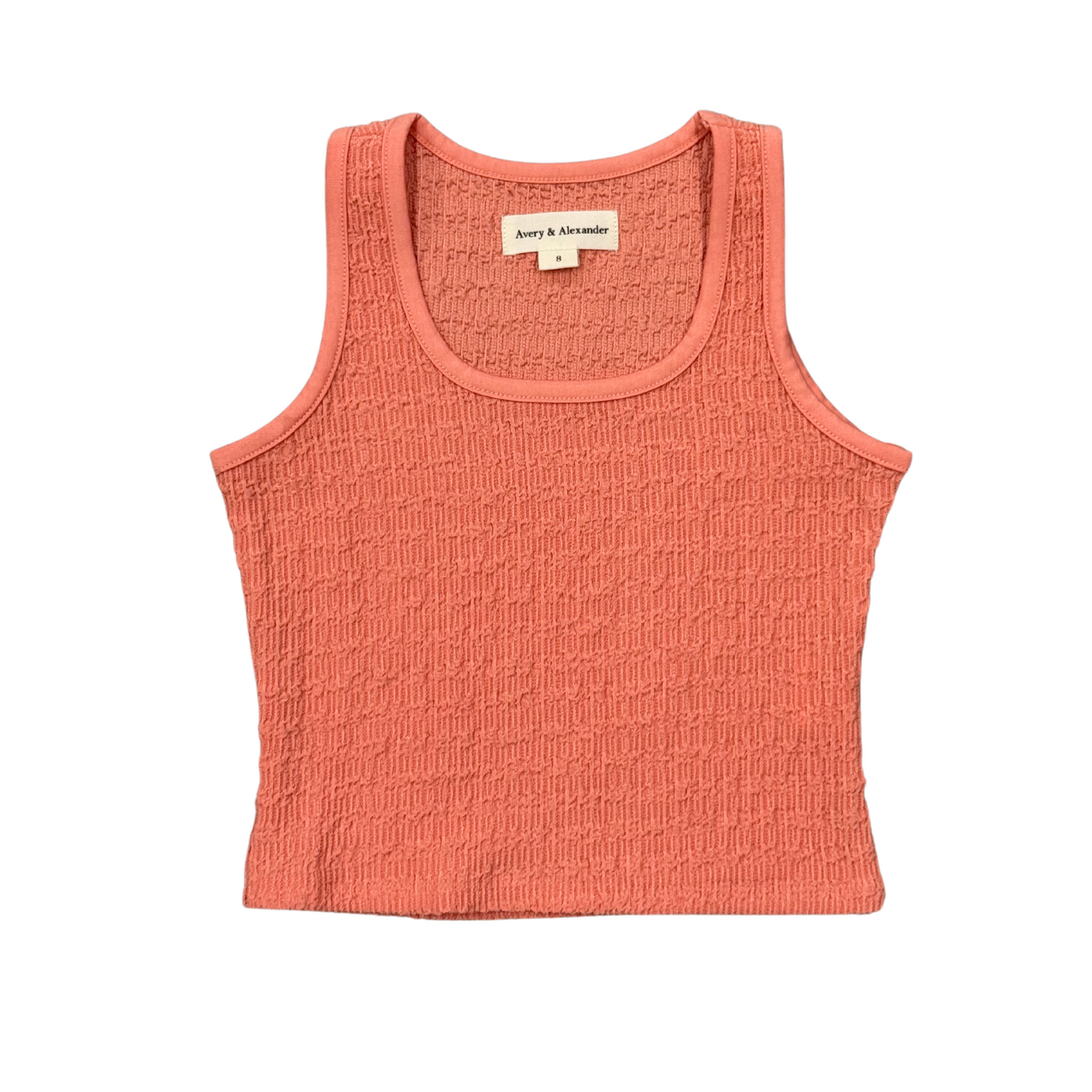Avery & Alexander Coral Square Neck Textured Tank