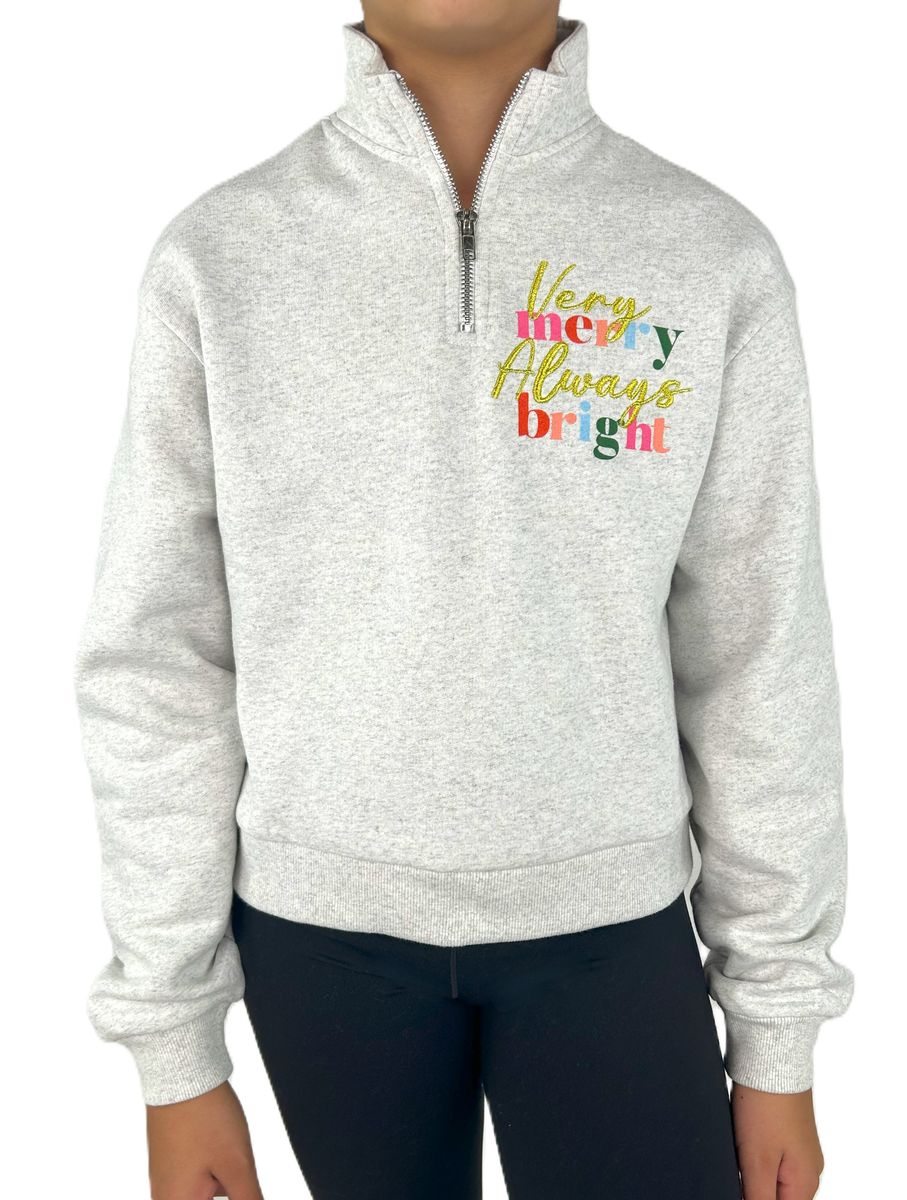 Paper Flower Very Merry Always Bright Sweatshirt