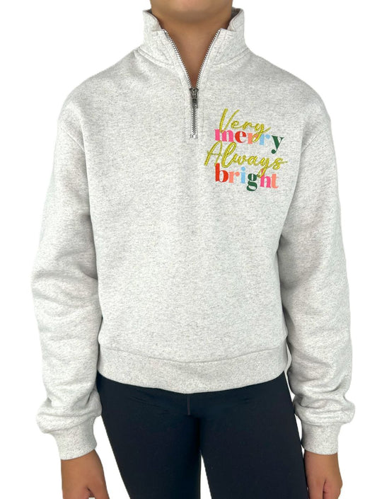 Paper Flower Very Merry Always Bright Sweatshirt