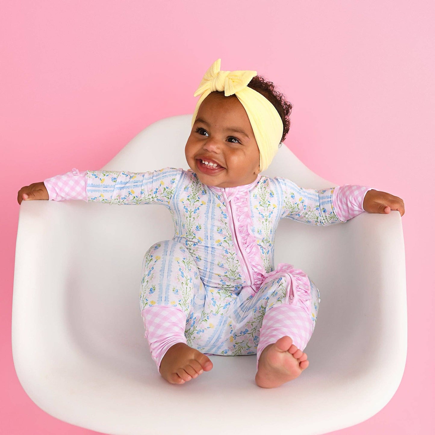 Gigi & Max Nora Ruffle Zippy Romper