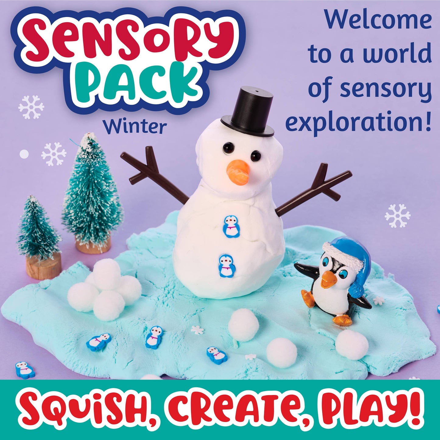 Snowman Cloud Clay Sensory Play Kit