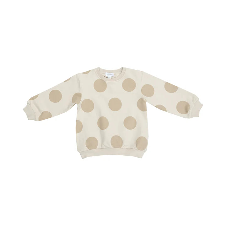 Angel Dear Beige Dot Oversized Sweatshirt Set