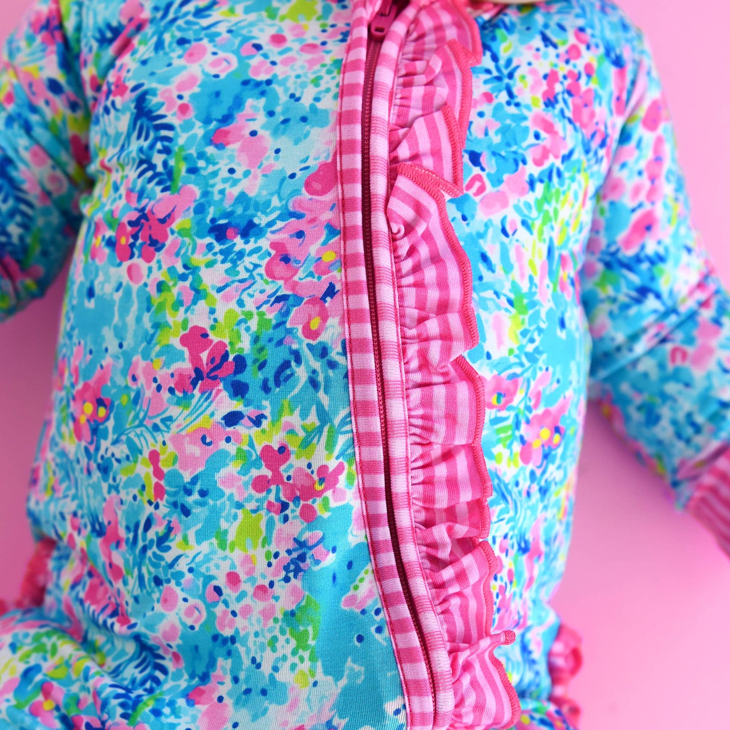 Gigi & Max Ella Ruffle Zippy Romper