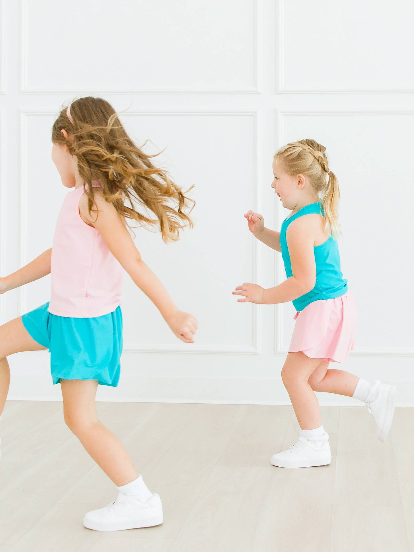 Bright Aqua Butterfly Shorts