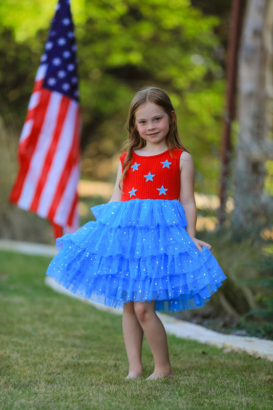 Star Sleeveless Tutu Dress