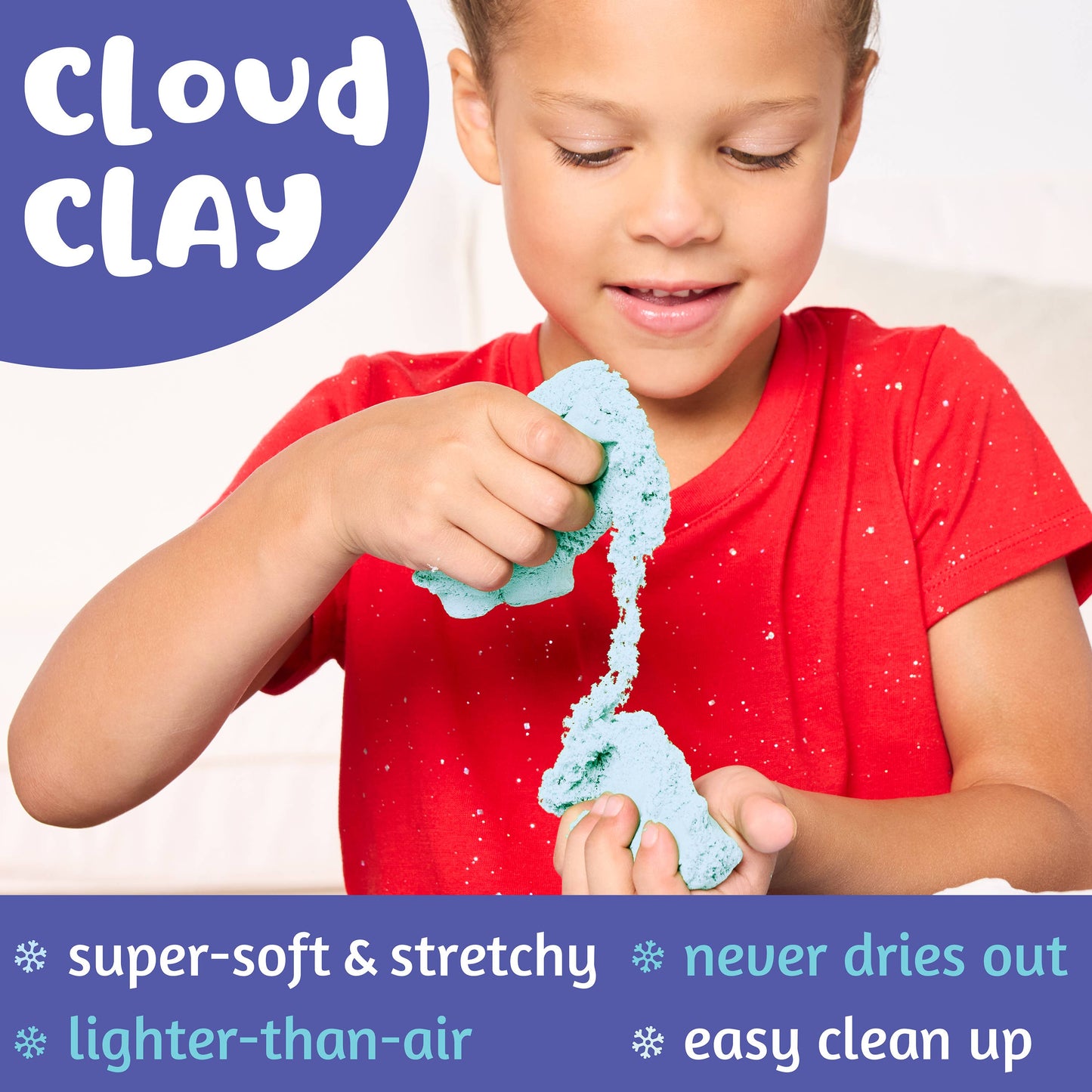 Snowman Cloud Clay Sensory Play Kit