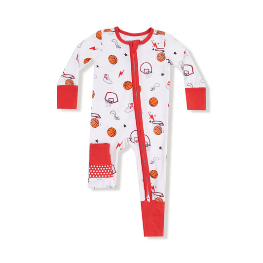 Angel Dear Basketball Zipper Romper