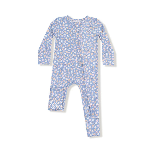 Angel Dear Country Calico Zipper Romper