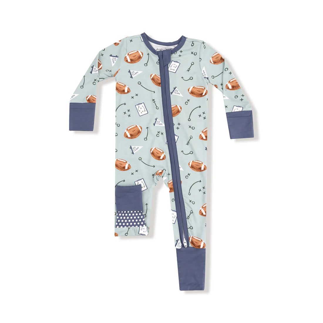 Angel Dear Touchdown Time Zipper Romper