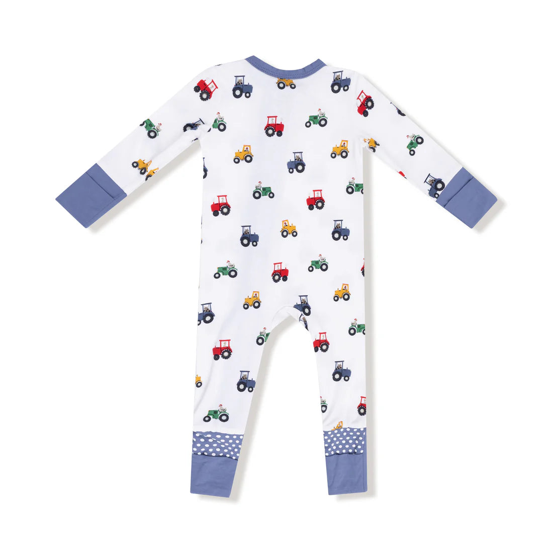 Angel Dear Mini Tractors Zipper Romper