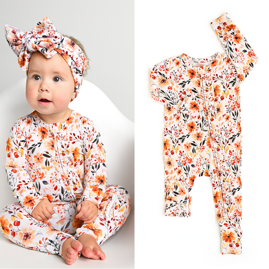 Phoebe Ruffle Zip Romper