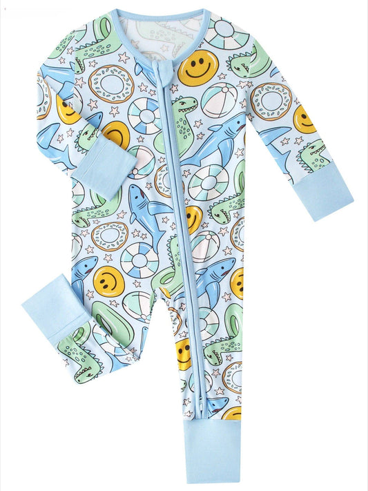 Smiley Shark Zippy Romper