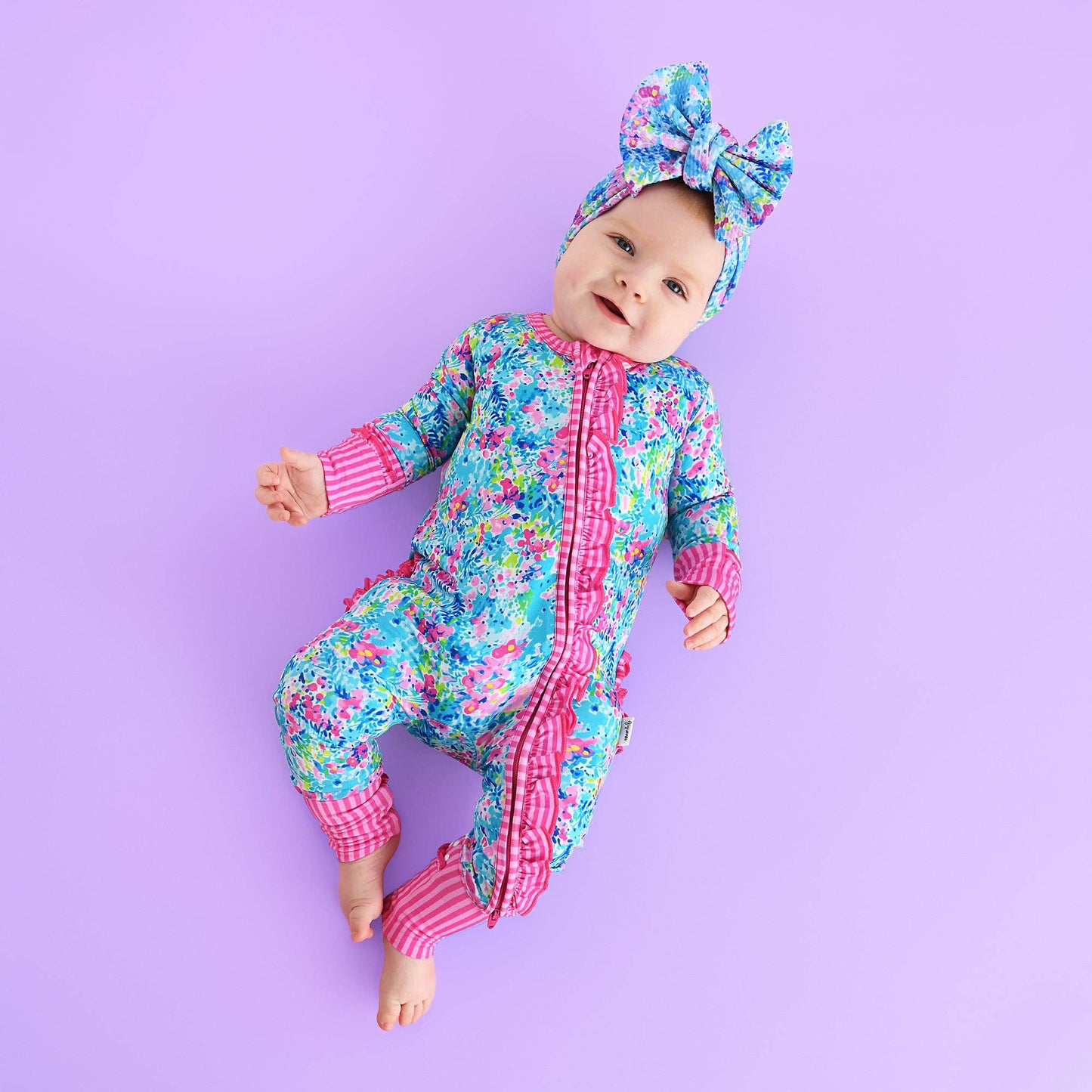 Gigi & Max Ella Ruffle Zippy Romper