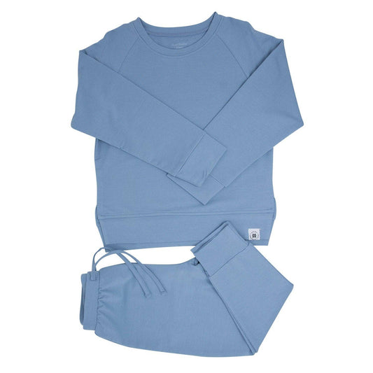 Blue Fog Crew Neck Jogger Set