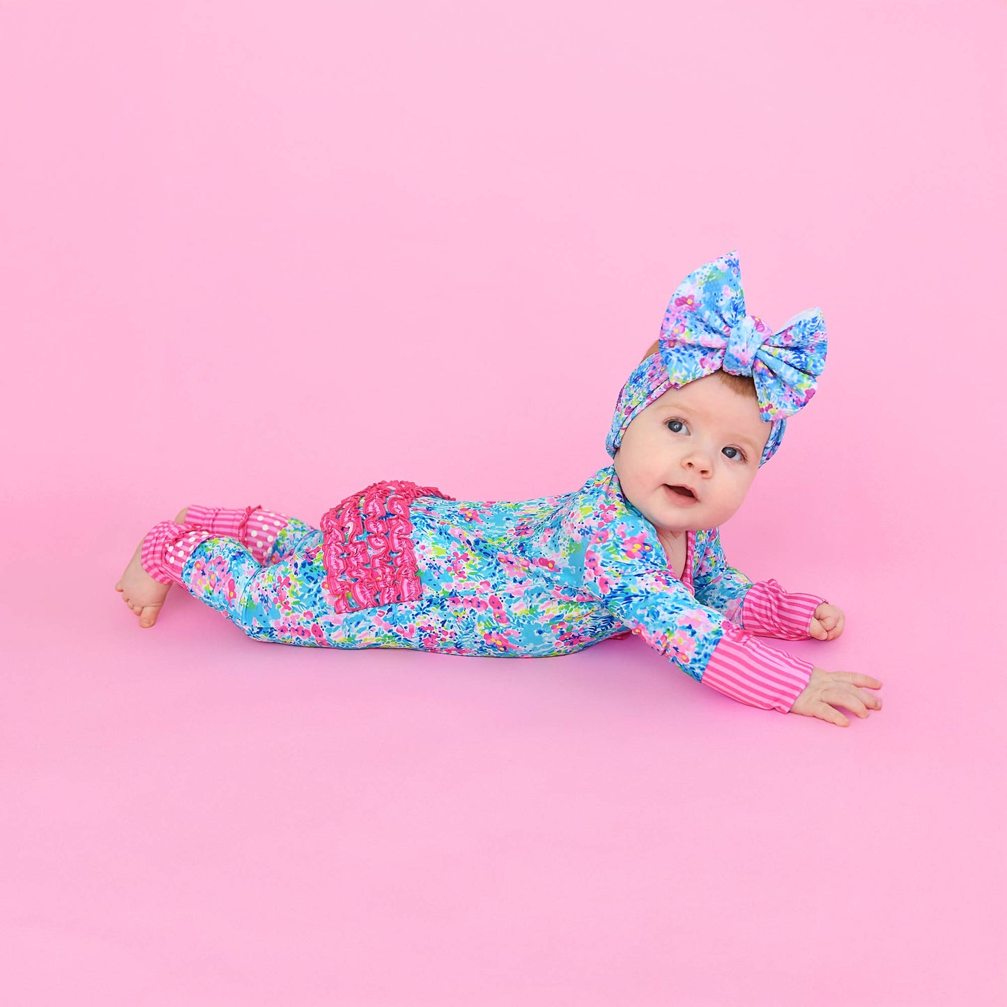 Gigi & Max Ella Ruffle Zippy Romper