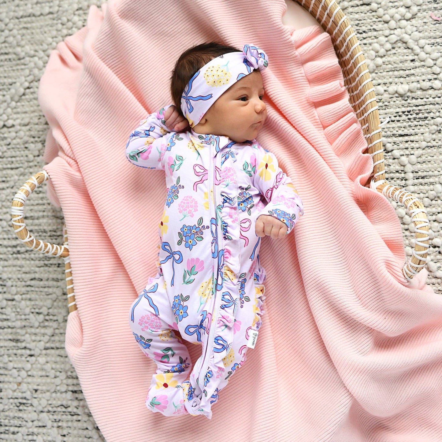 Gigi & Max Evie Ruffle Zippy Romper