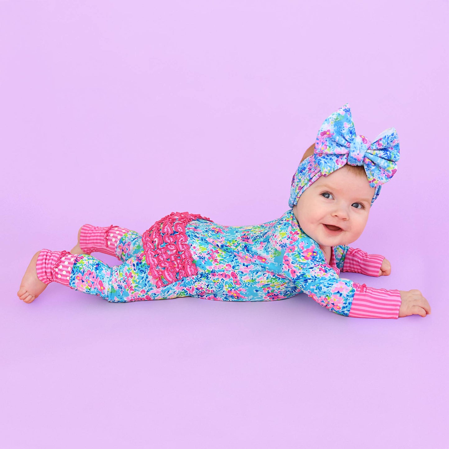 Gigi & Max Ella Ruffle Zippy Romper
