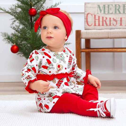 Christmas Print Tunic Set