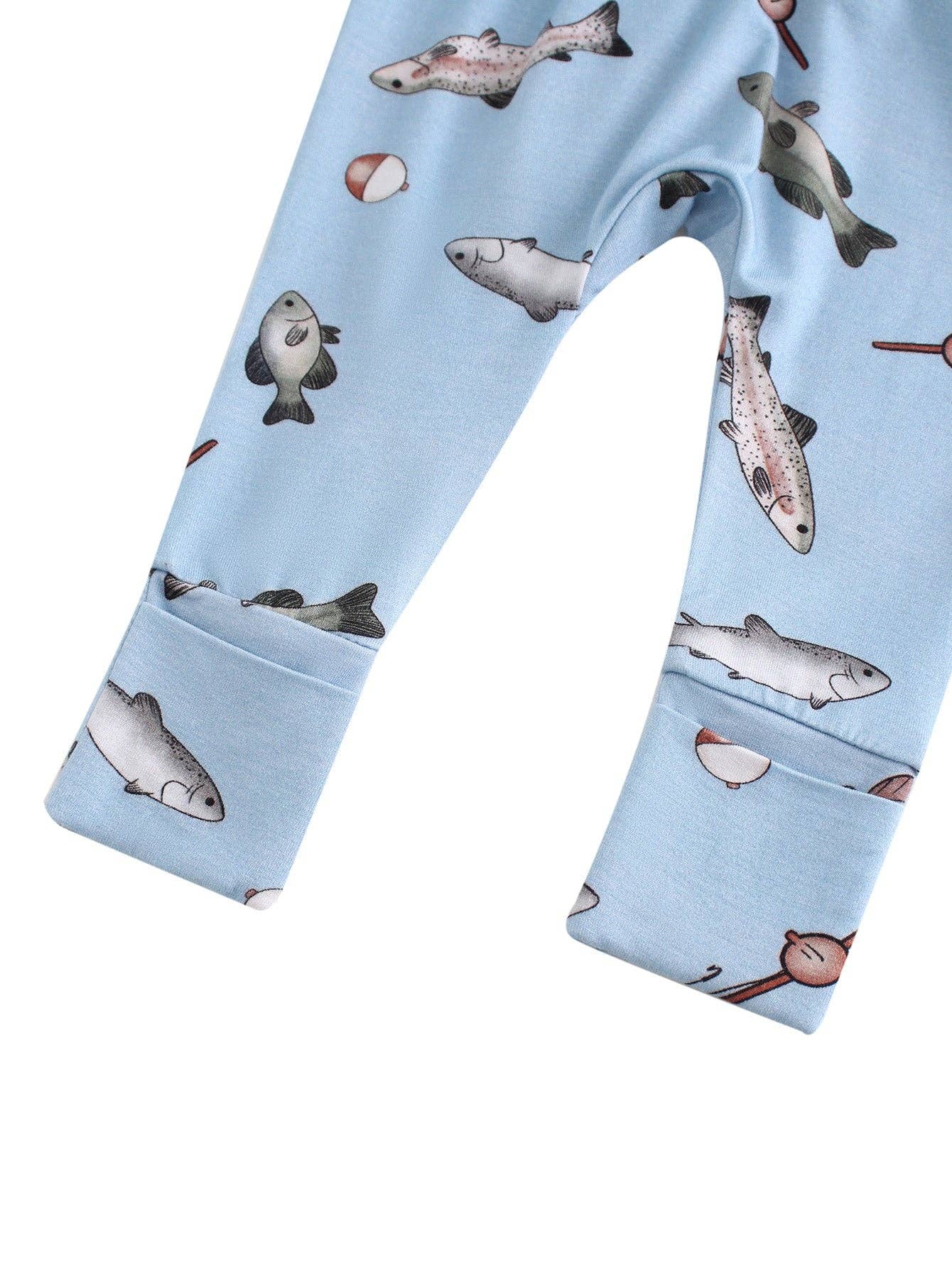 Blue Fish Zippy Romper