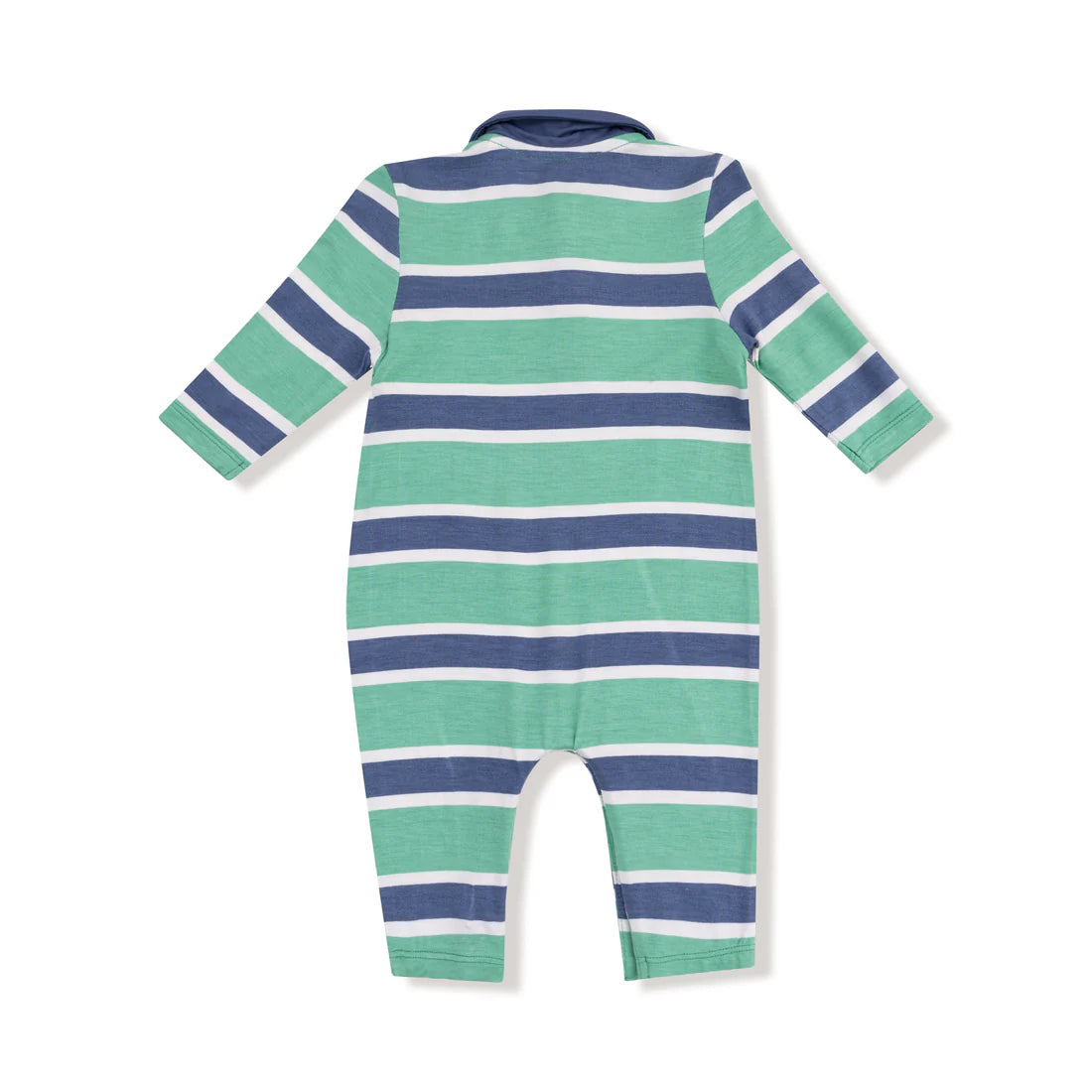 Angel Dear Rugby Stripe Polo Romper
