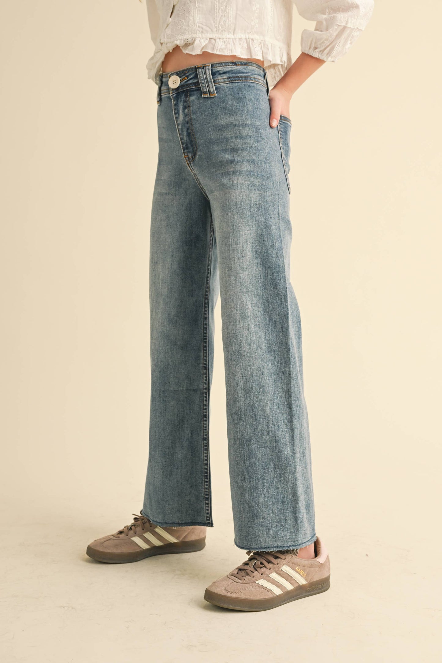 Wide Leg Denim Pant