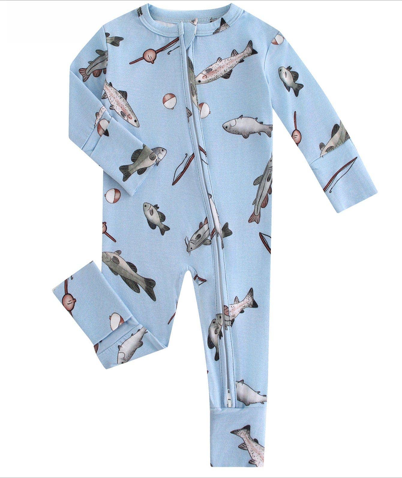 Blue Fish Zippy Romper