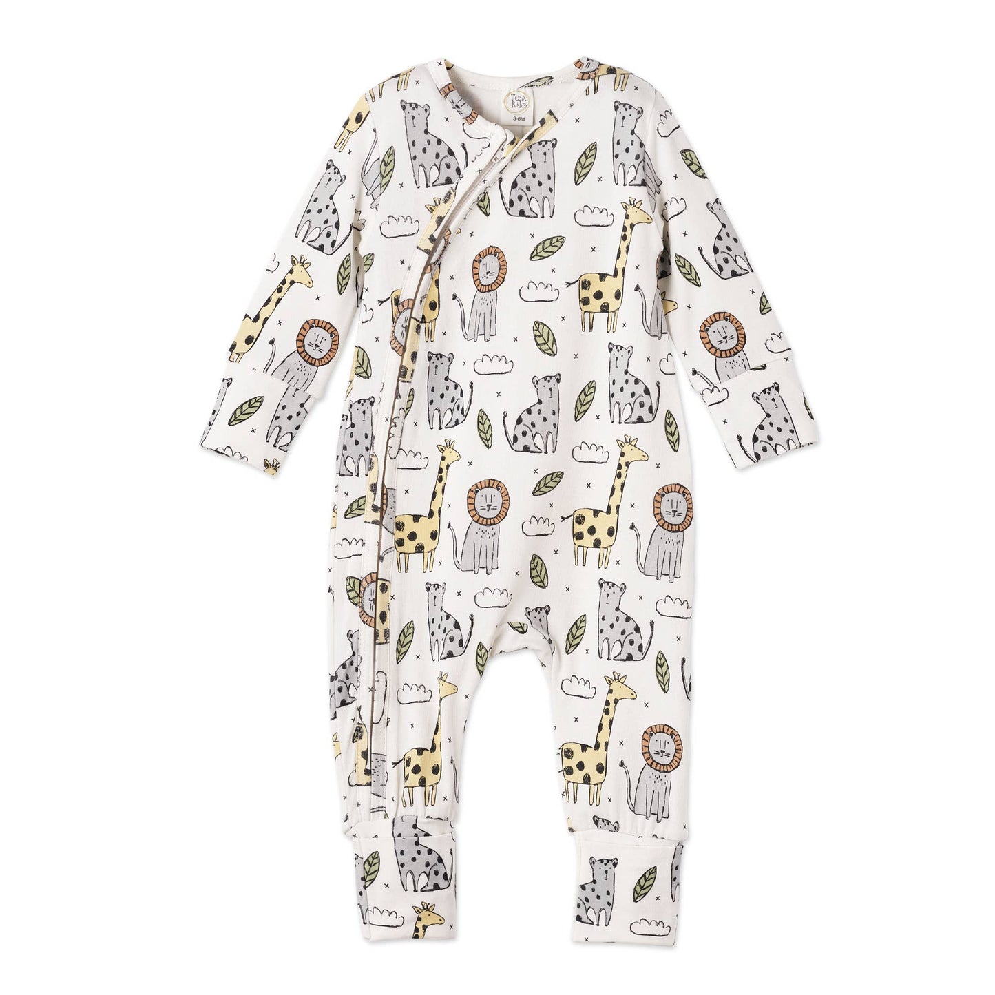 Safari Snuggles Zipper Romper