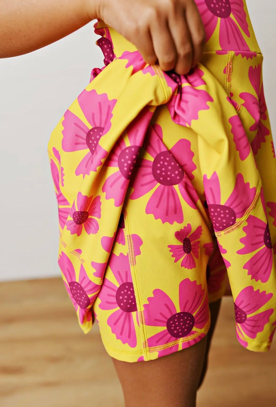 Hot Pink Flower Athletic Dress