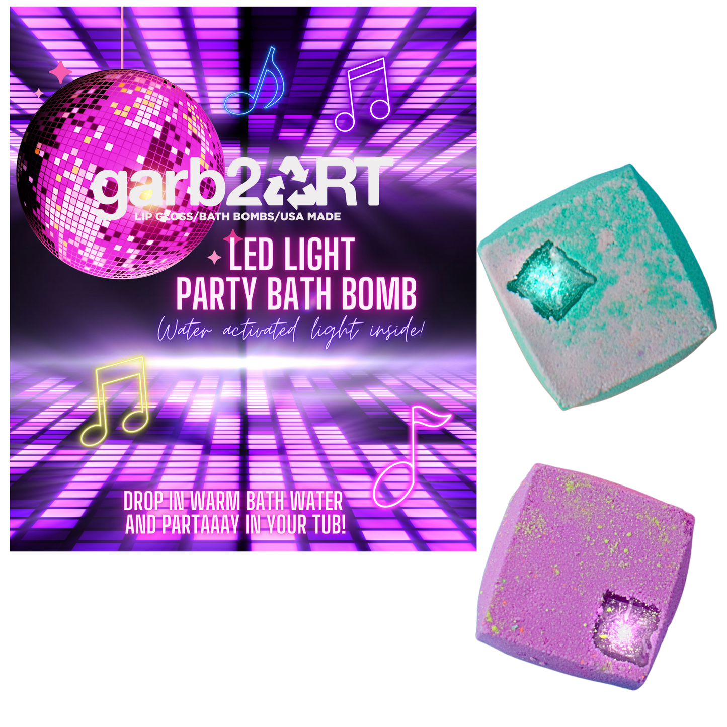 LED Party Bath Bombs