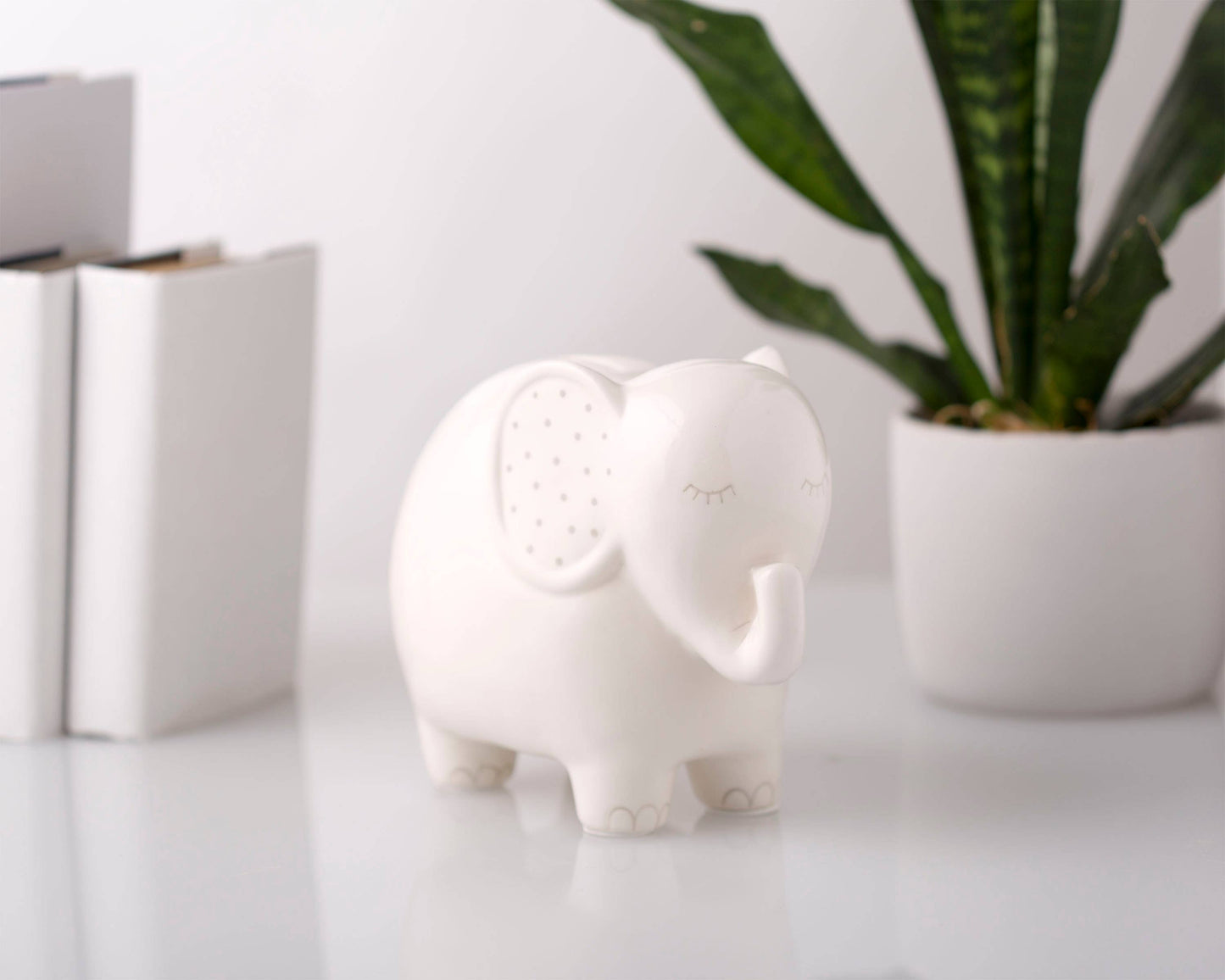 Ceramic Elephant Money Bank