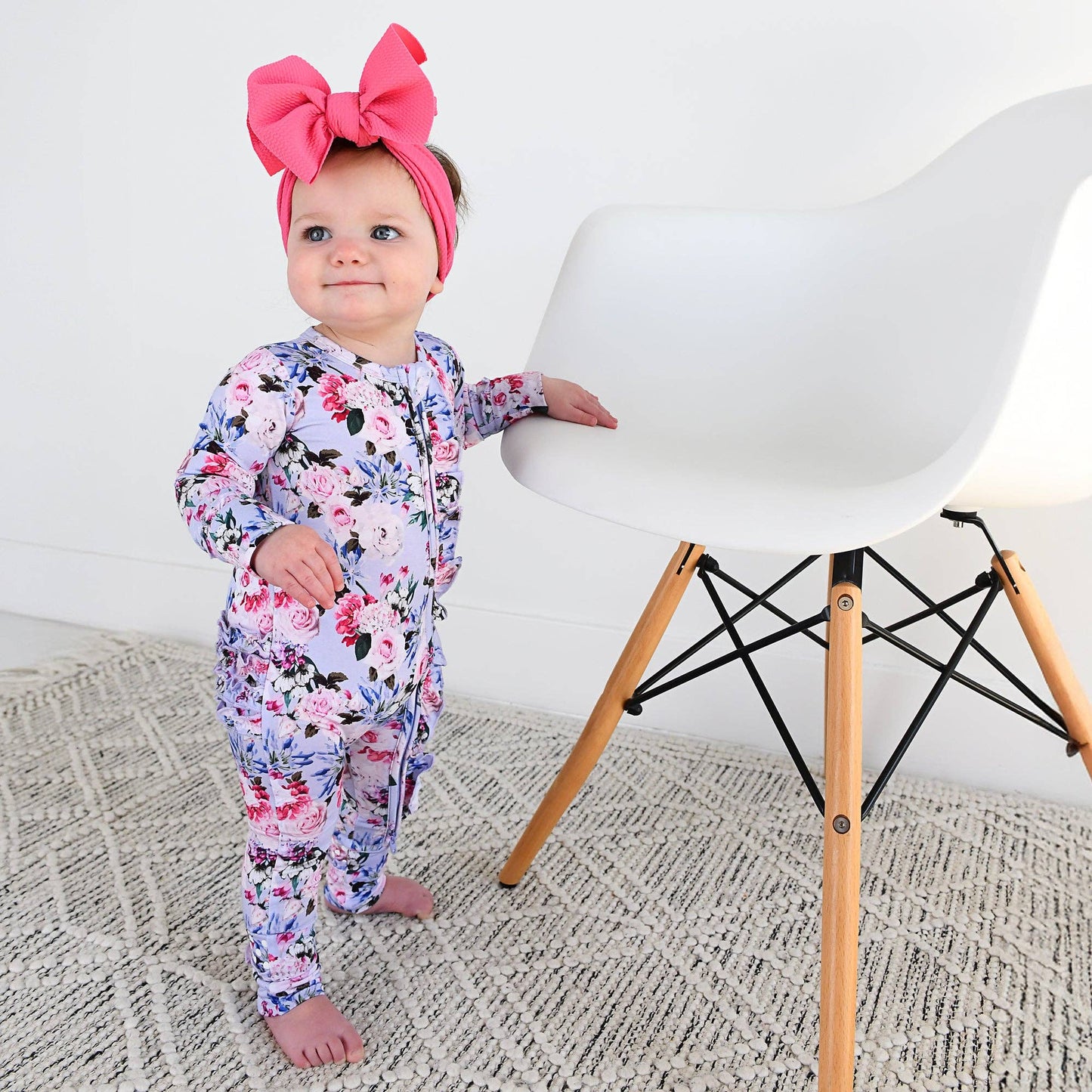 Emerson Floral Ruffle Zip Romper