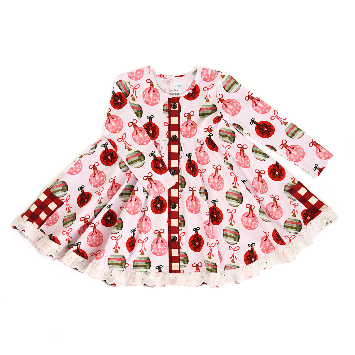 Gigi & Max Kit Ornaments Button Dress