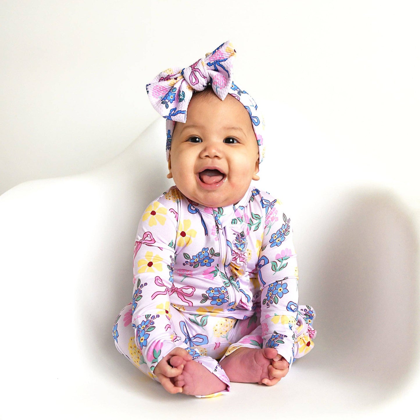 Gigi & Max Evie Ruffle Zippy Romper