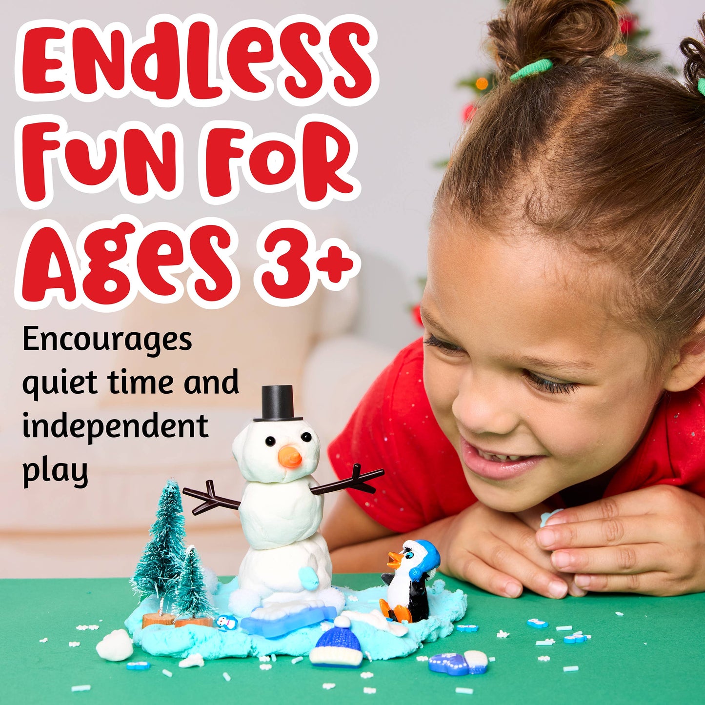 Snowman Cloud Clay Sensory Play Kit