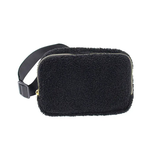 Black Sherpa Fanny Pack