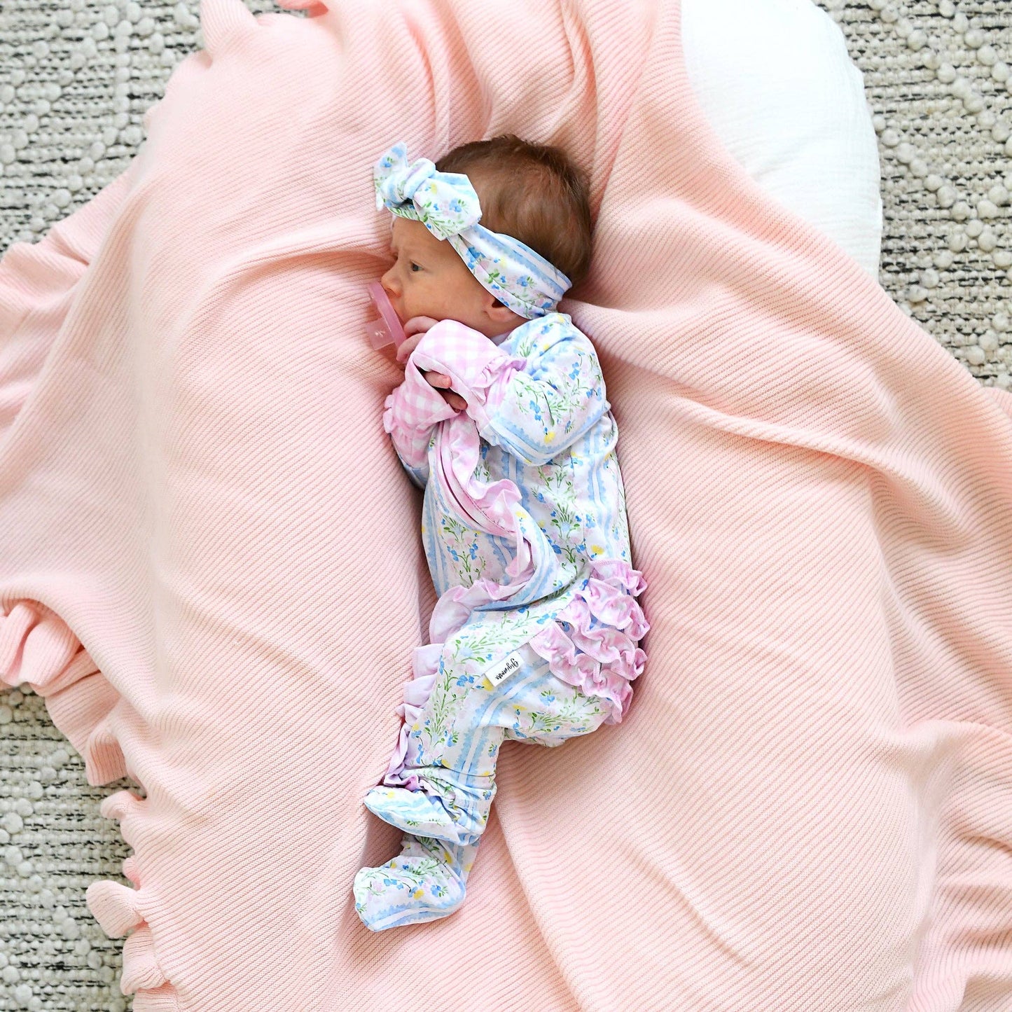 Gigi & Max Nora Ruffle Zippy Romper