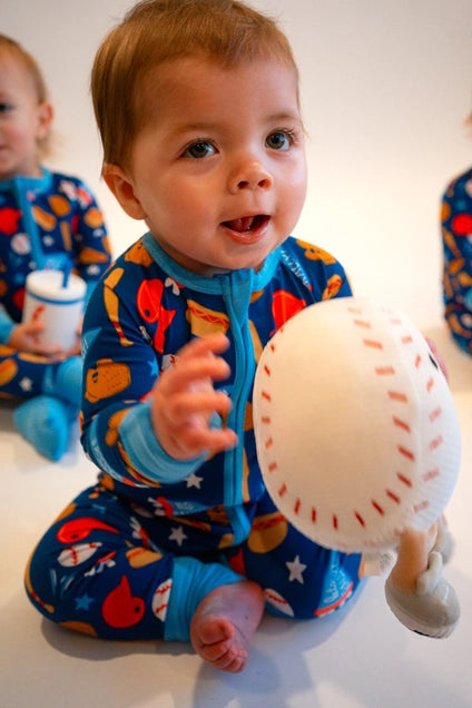 Baseball Zippy Romper