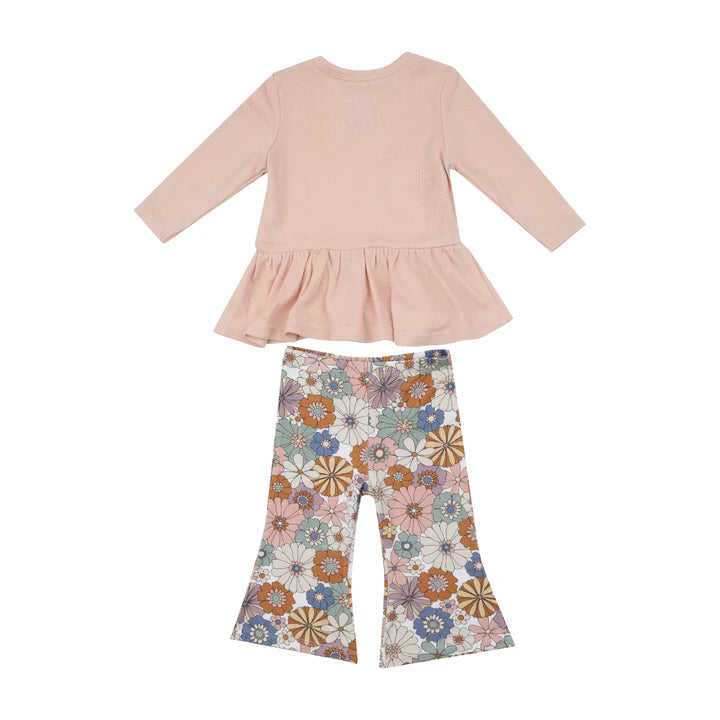 Angel Dear Brightton Floral Peplum Set