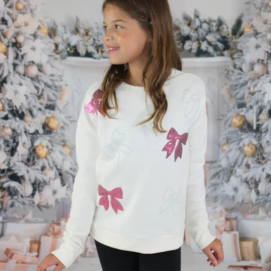 Sweet Soul Sequin Bow Sweatshirt