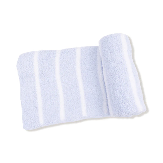 Angel Dear Blue Stripe Chenille Blanket