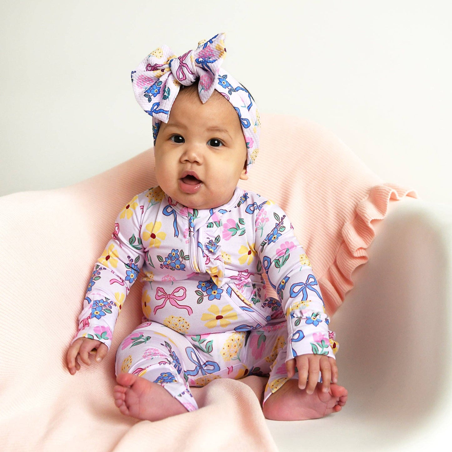 Gigi & Max Evie Ruffle Zippy Romper