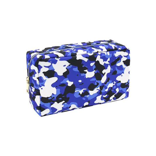 Blue Camo Zip Bag