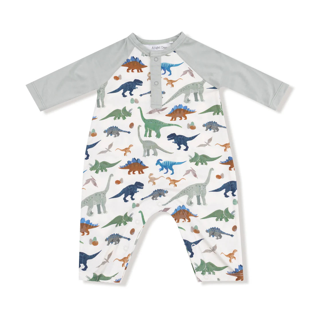 Angel Dear Washy Dinos Henley Romper