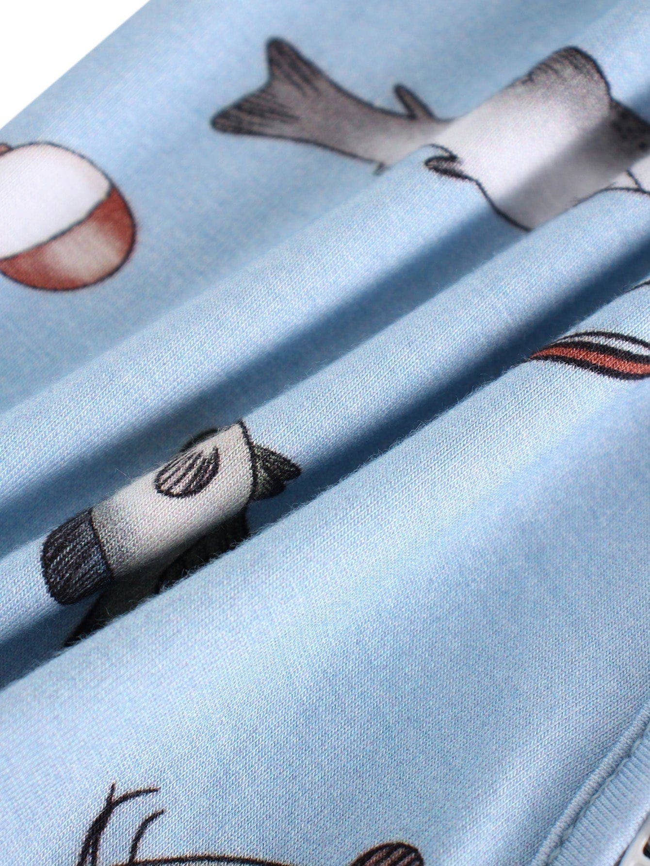Blue Fish Zippy Romper
