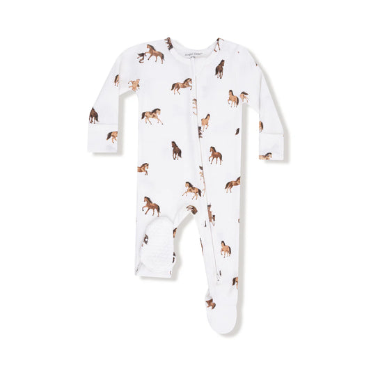 Angel Dear Mini Horses Zipper Footie