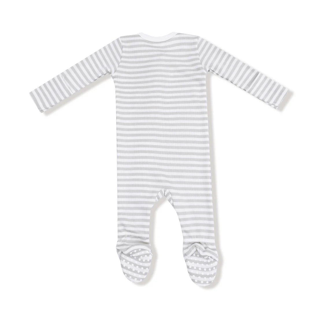 Angel Dear Mineral Stripe Zipper Footie
