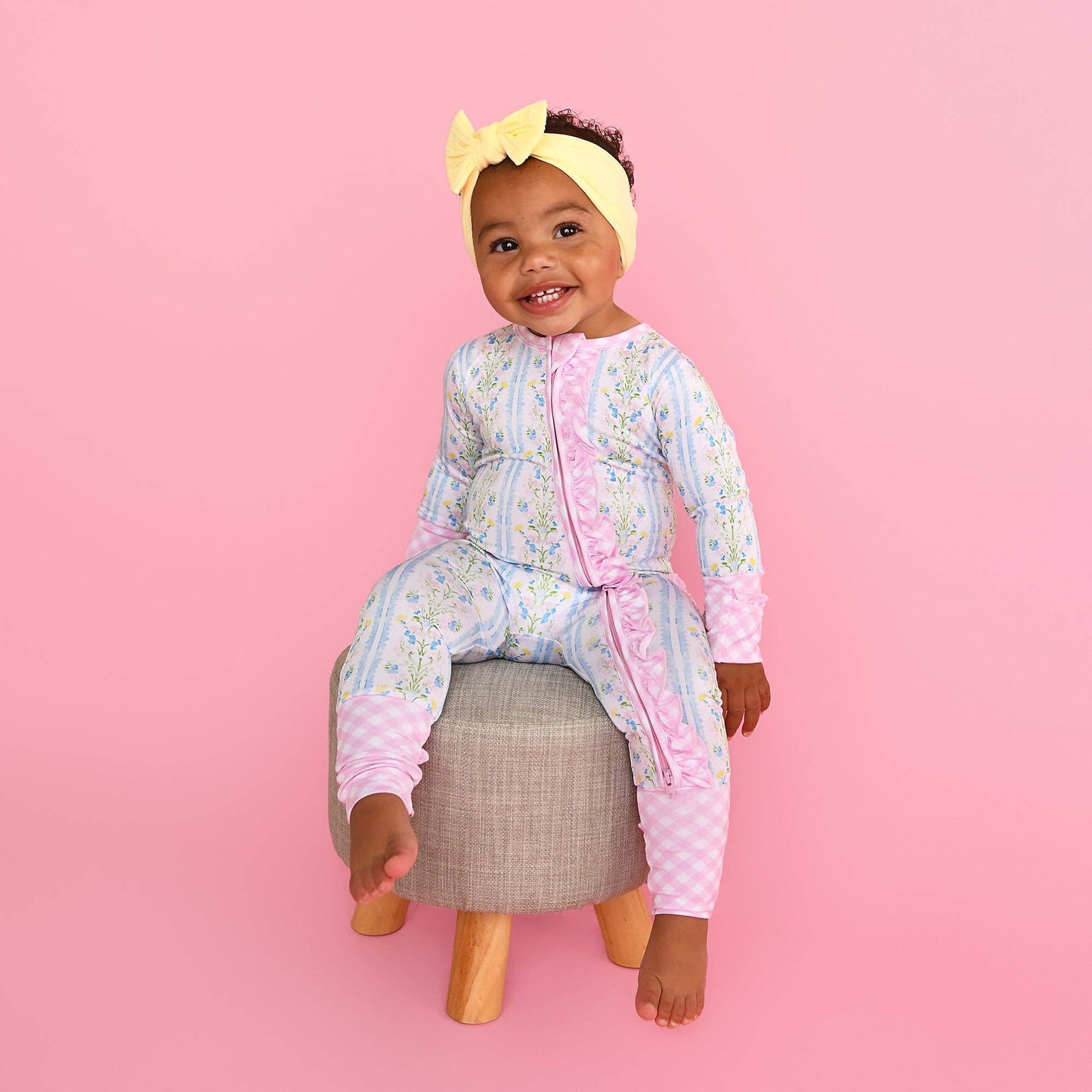 Gigi & Max Nora Ruffle Zippy Romper