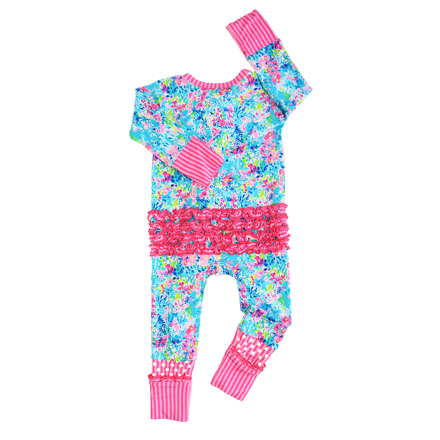 Gigi & Max Ella Ruffle Zippy Romper